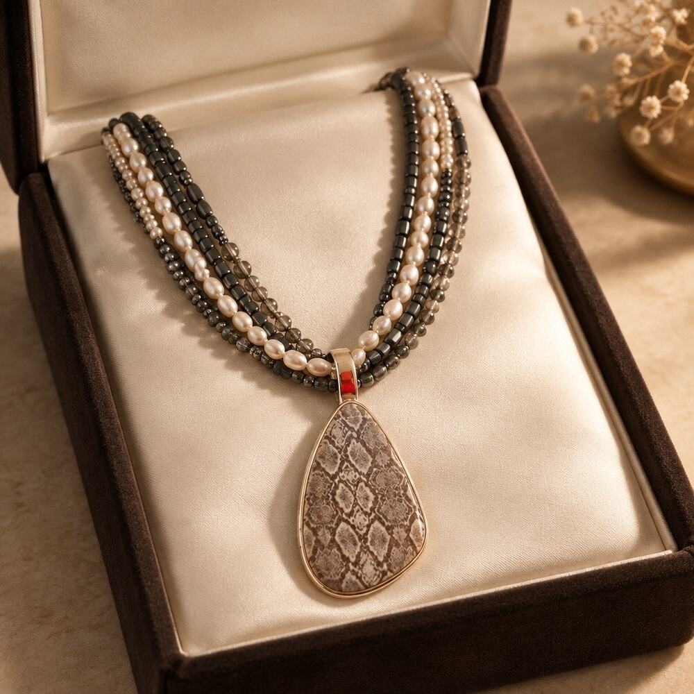 ✨ Retired Vintage New Premier Designs "Rich & Famous" Convertible Necklace ✨